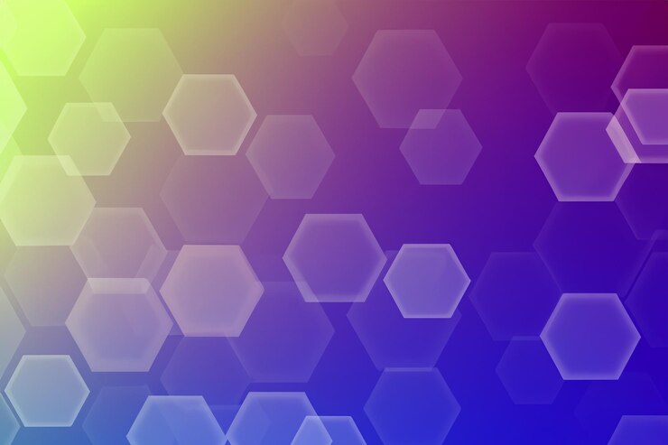 Foto el fondo de color hexagonal