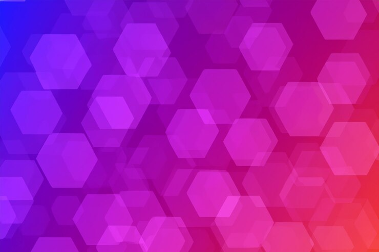 Foto el fondo de color hexagonal