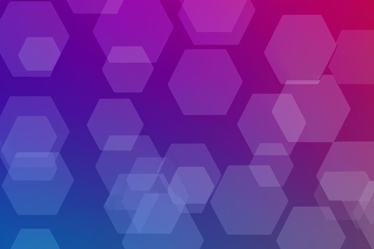 Foto el fondo de color hexagonal