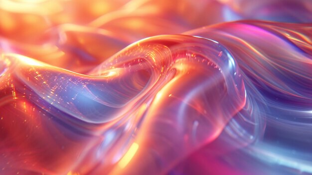 Fondo de color de onda abstracto en 3D