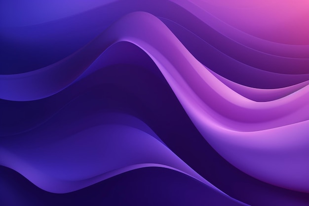 Fondo de color púrpura gradiente diseños abstractos de ondas modernas