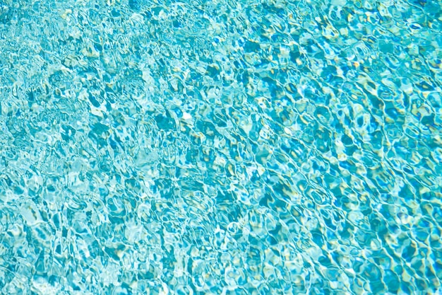 Fondo de color turquesa de agua ondulada en verano