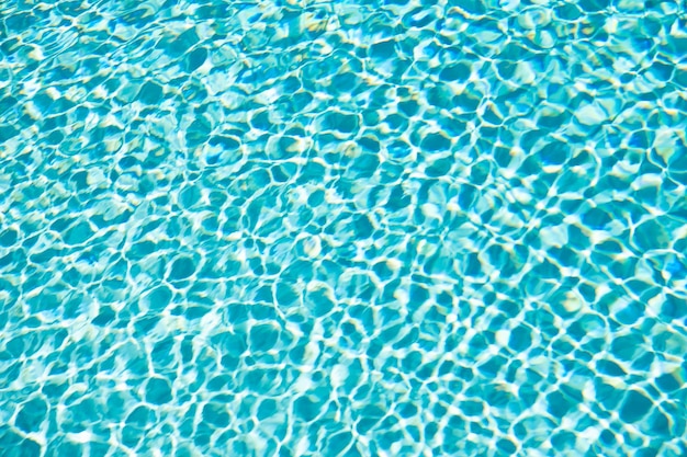 Fondo de color turquesa del agua de la piscina con ondas concepto de vacaciones