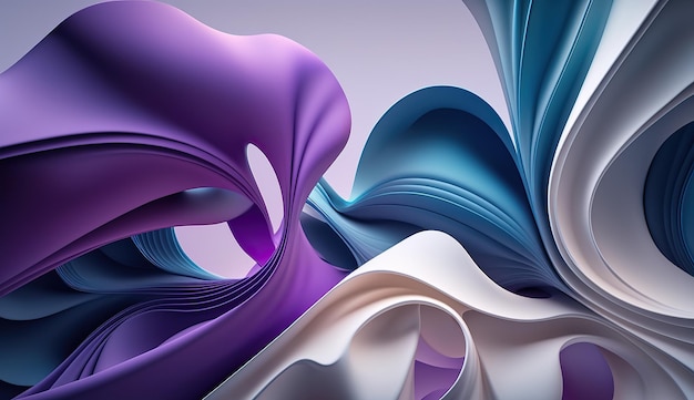 Fondo de colores 3D abstracto moderno futurista