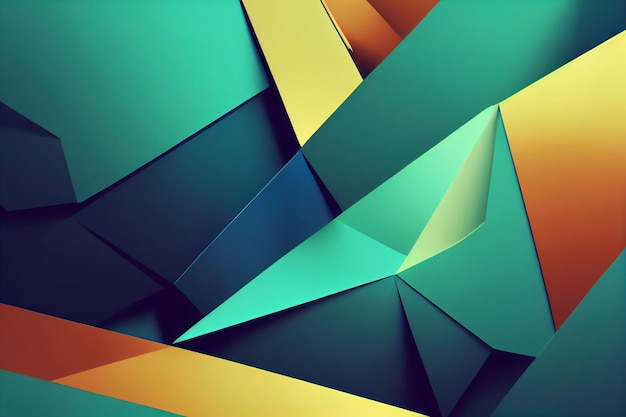 Fondo de colores abstracto ondulado renderizado en 3D