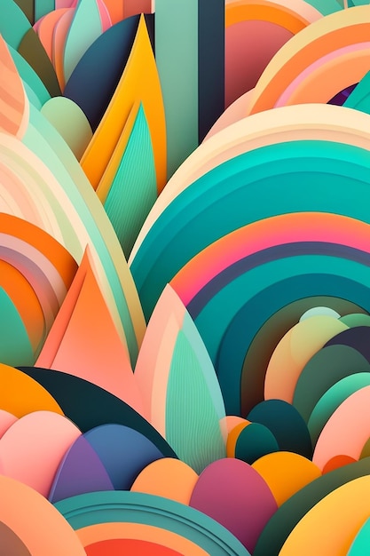 Fondo de colores abstractos en 3D