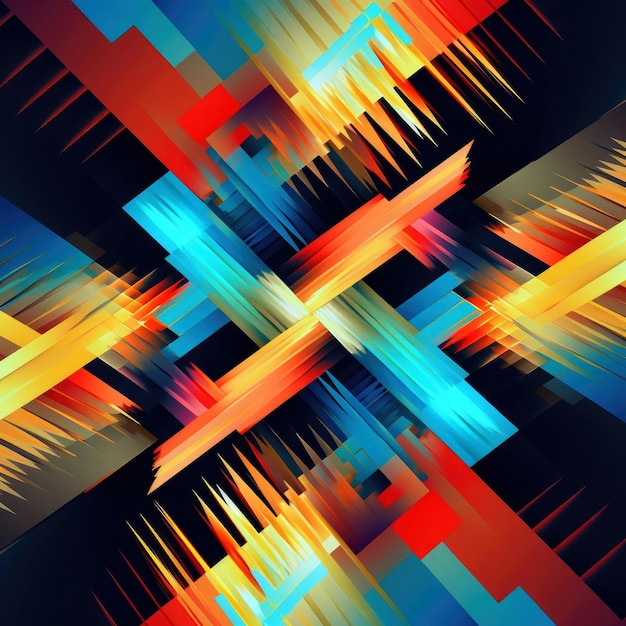 Foto fondo de colores geométricos psicodélicos abstractos