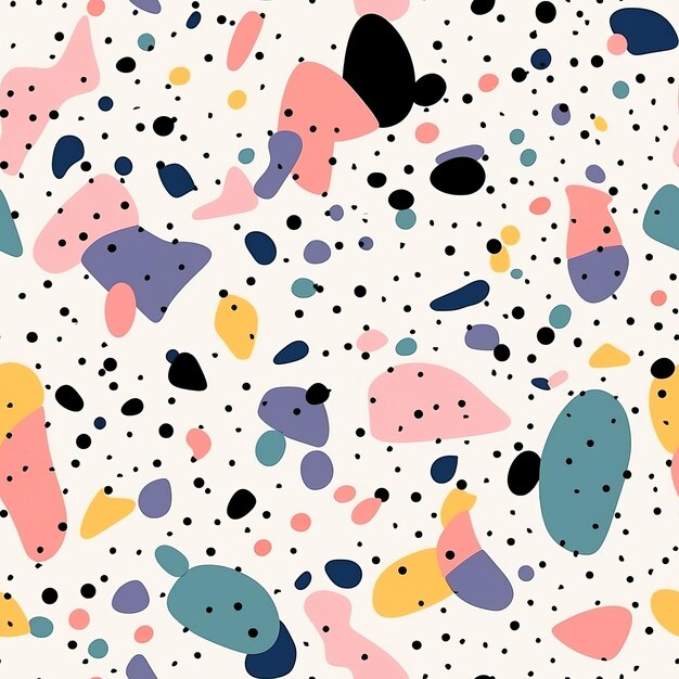 Foto fondo de colores de terrazzo con patrón sin costuras