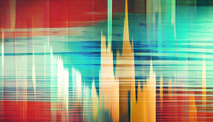 Foto fondo colorido abstracto paisaje urbano línea falla