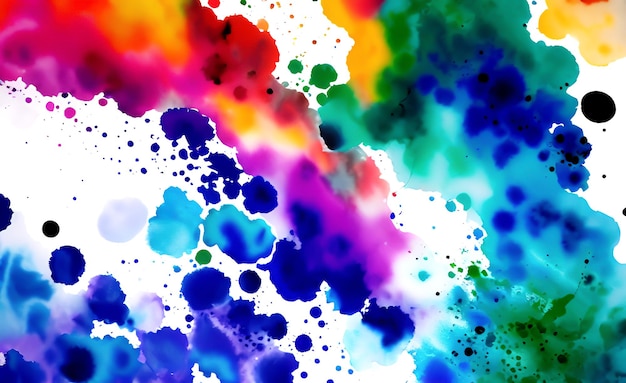 Foto fondo colorido de la acuarela con un toque de pintura.