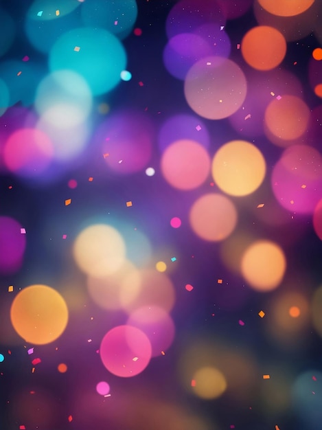 Fondo colorido del arte del bokeh Ilustración generativa de AI