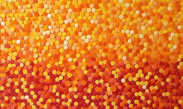Un fondo colorido con círculos en naranja y amarillo.