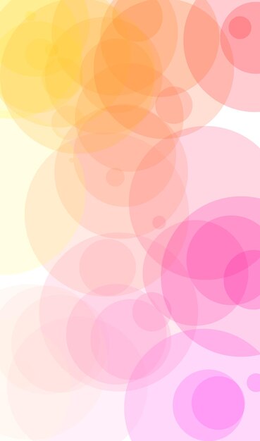 Foto un fondo colorido con círculos en rosa y amarillo.