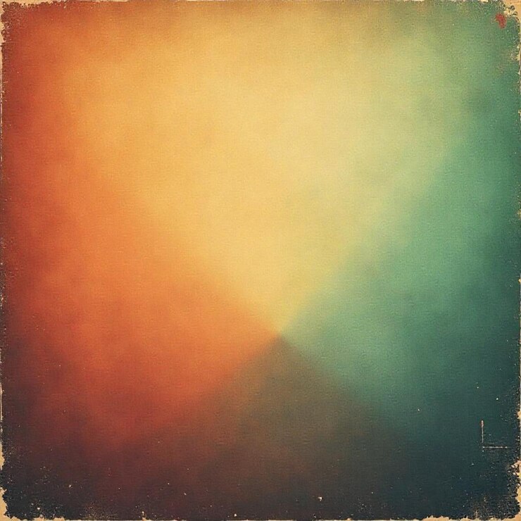 un fondo colorido con un color verde y naranja en él