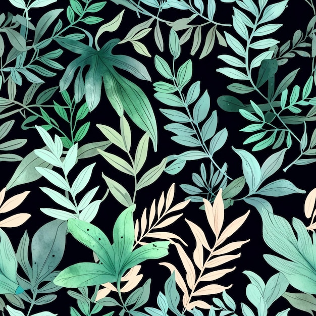 un fondo colorido con diferentes hojas verdes y la palabra cita la cita azul cita