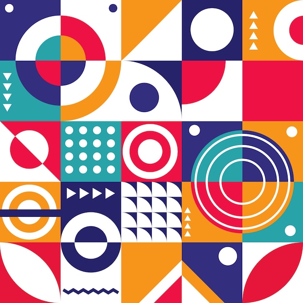 un fondo colorido con un diseño colorido con círculos y círculos