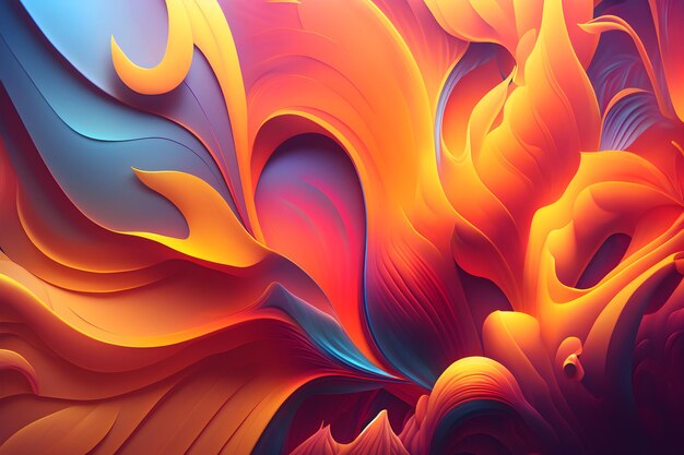 Un fondo colorido con un diseño colorido que dice 'fuego' en él