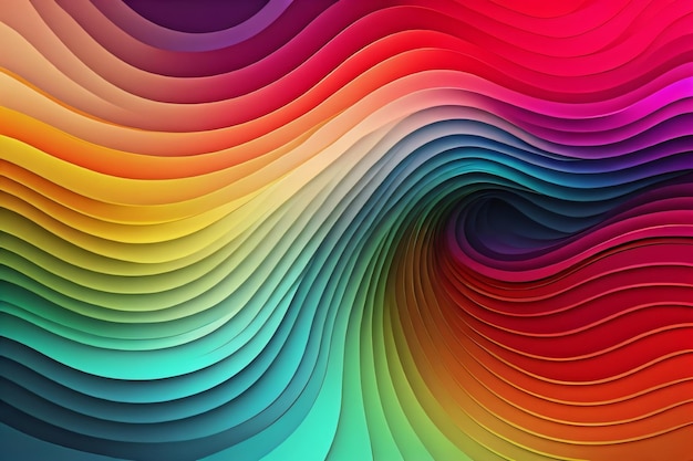 Un fondo colorido con una espiral de colores.