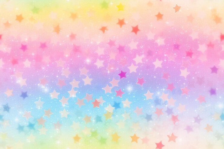 un fondo colorido con estrellas y un fondo rosa y púrpura