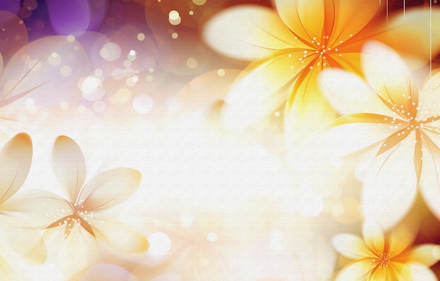 un fondo colorido con flores y mariposas