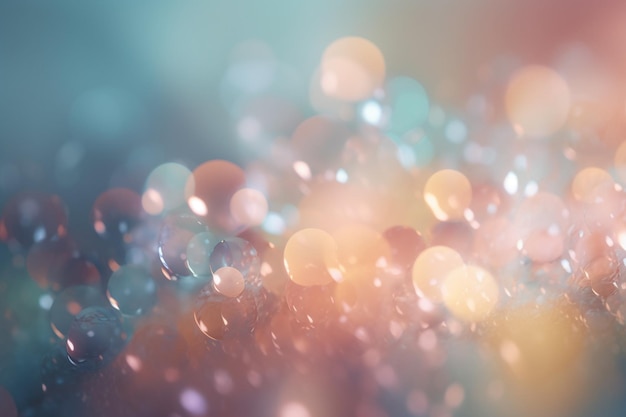 Un fondo colorido con un fondo borroso que dice 'bokeh'