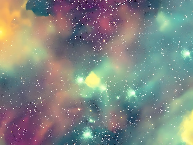 un fondo colorido de galaxia con estrellas y fondos de pantalla geniales de galaxias de nebulosa