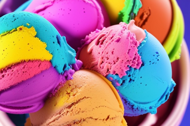 Fondo de colorido helado cremoso 4k hdr obra maestra hiperrealista muy detallada