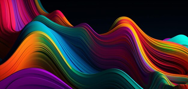 Fondo colorido con una montaña en el fondo