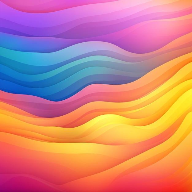 un fondo colorido con una onda de color arco iris