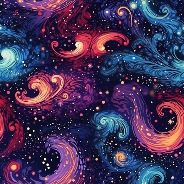 Un fondo colorido con las palabras "el universo" en él.