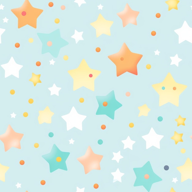 Fondo colorido con un patrón de estrella hermosa imagen de ilustración IA generativa