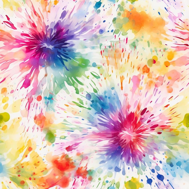Un fondo colorido con un patrón de flores de colores.
