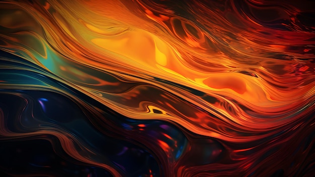 Un fondo colorido con un patrón de fuego rojo y naranja.