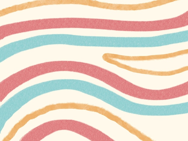 Fondo con un colorido patrón de líneas abstractas onduladas