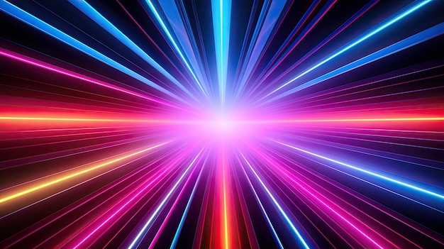 Un fondo colorido con un patrón de luz multicolor.