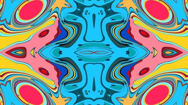un fondo colorido con un patrón de un pez de color arco iris