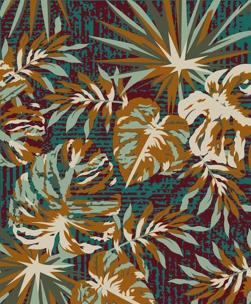 un fondo colorido con un patrón que dice palmeras