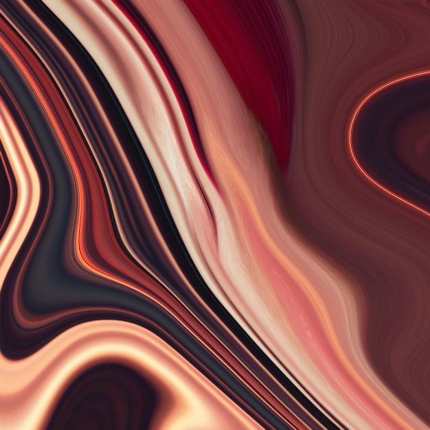Un fondo colorido con un patrón de remolino rojo y marrón.