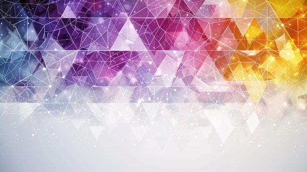 un fondo colorido con un patrón de triángulos y la palabra triángulo