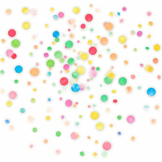 un fondo colorido con puntos y puntos multicolores