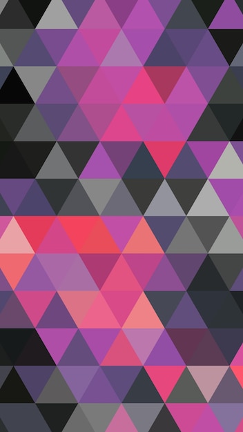 un fondo colorido de triángulos con un patrón púrpura y púrpura