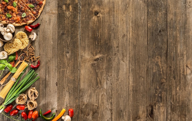 Foto fondo de comida italiana