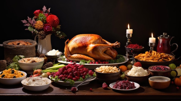 Fondo de comida de mesa de comida