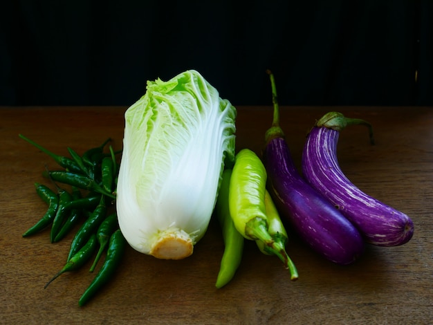 Fondo de comida orgánica concepto vegetal