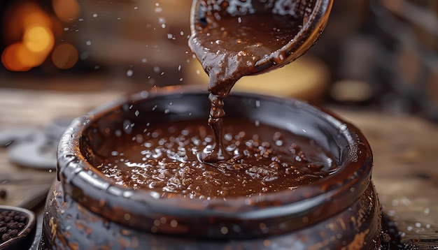 el fondo de la comida de la salsa deliciosa mexicana