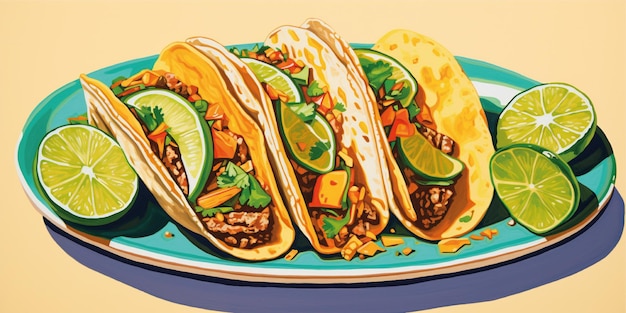 fondo de comida de tacos de carne