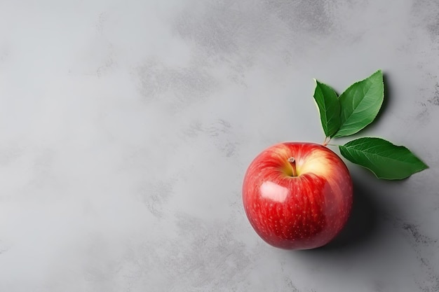 Foto fondo de composición de manzana fresca para publicación de alimentación o espacio libre comercial para texto