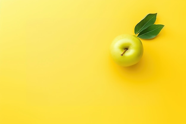 Fondo de composición de manzana fresca para publicación de alimentación o espacio libre comercial para texto