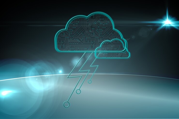Foto fondo de computación en nube