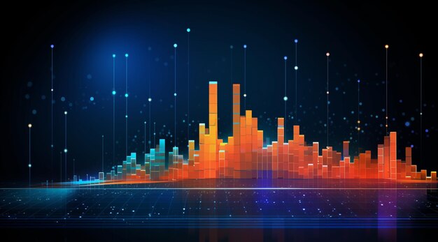 Fondo de concepto de comunicación de tecnología abstracta